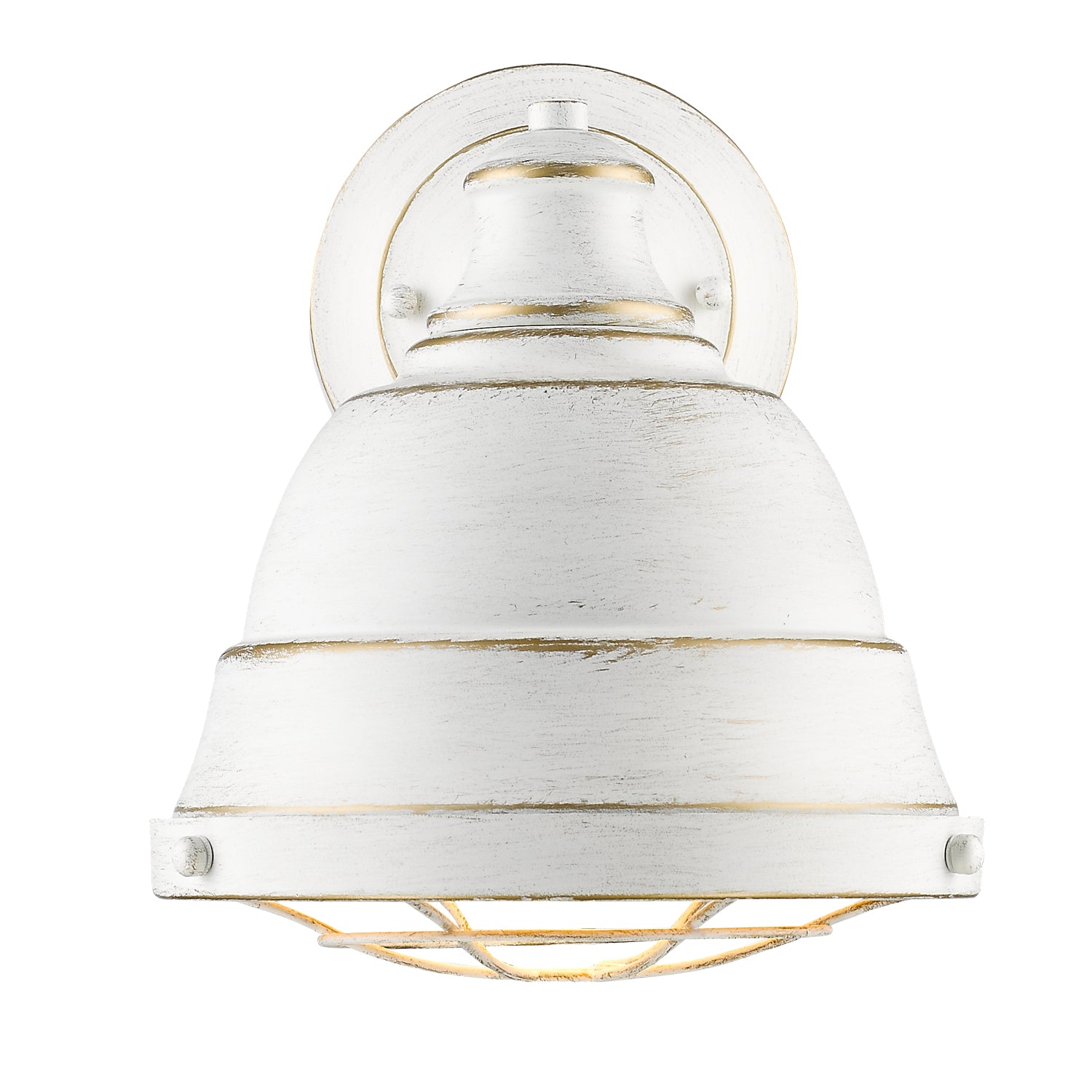 Golden Lighting Bartlett 1-light Wall Sconce in French White - - Golden Lighting