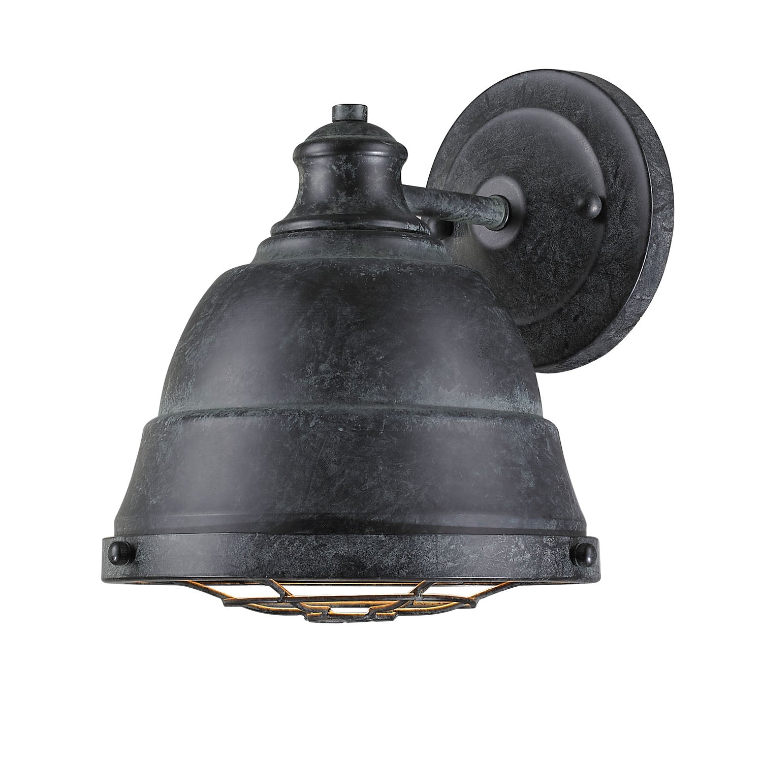 Bartlett 1 Light Wall Sconce in Black Patina - Black Patina / Black Patina / Black - Golden Lighting