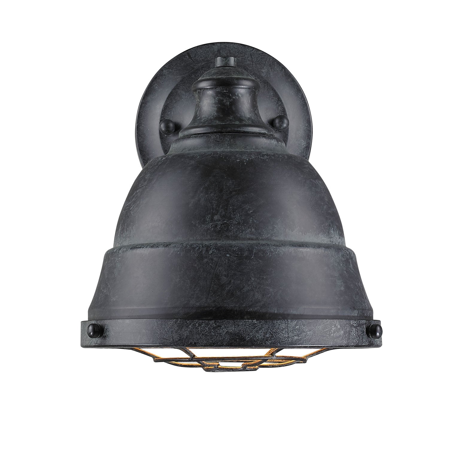 Bartlett 1 Light Wall Sconce in Black Patina - - Golden Lighting