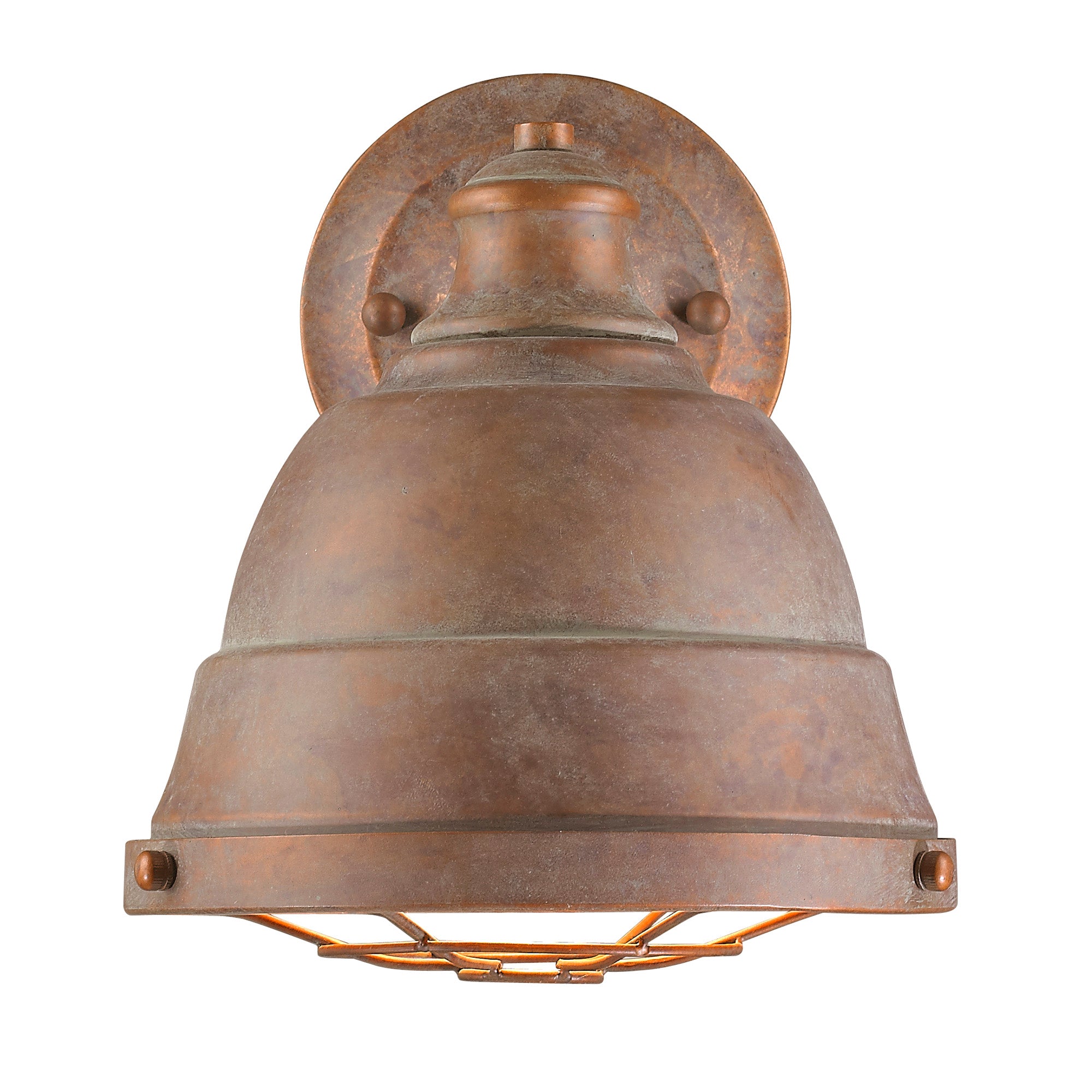 Bartlett 1 Light Wall Sconce in Copper Patina - - Golden Lighting