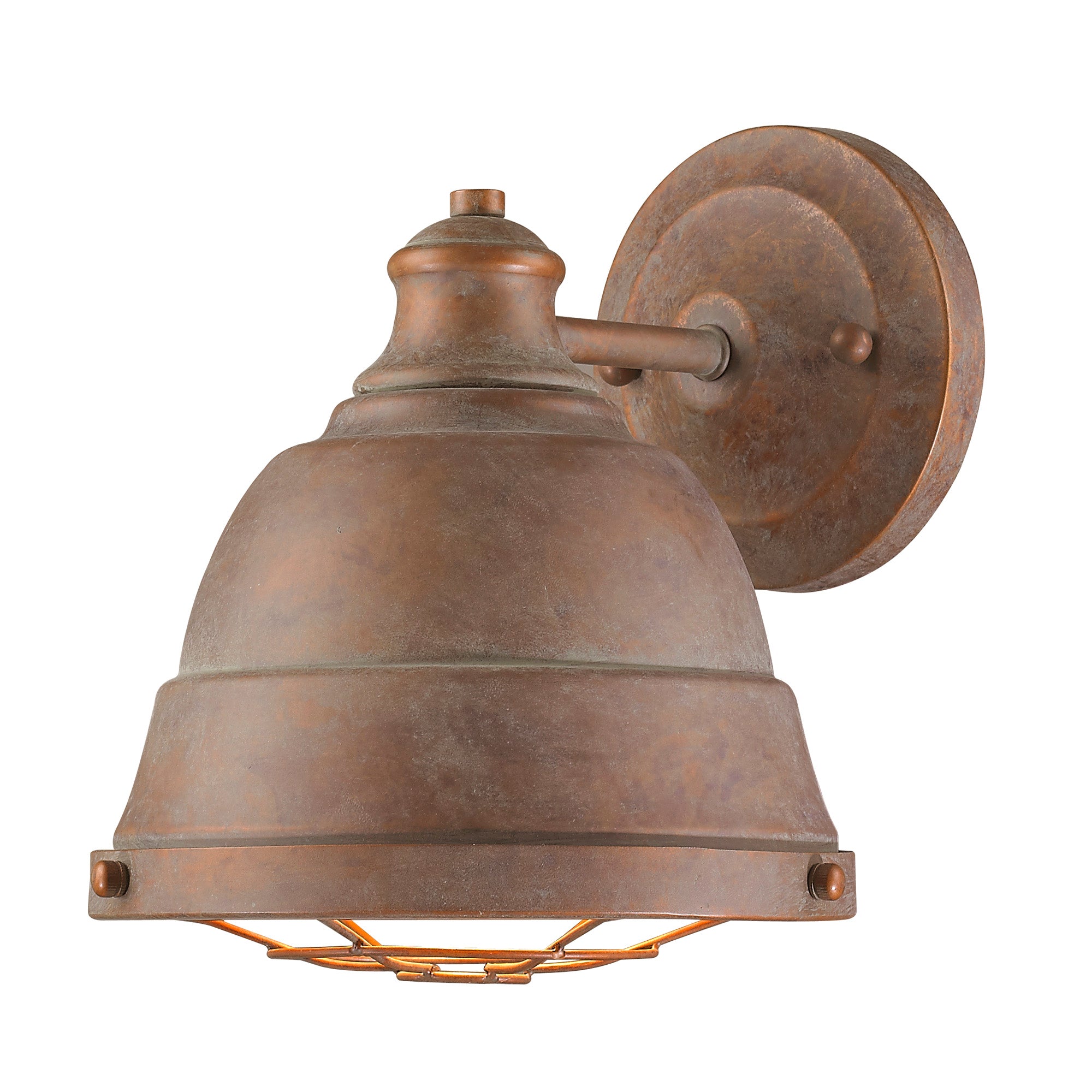 Bartlett 1 Light Wall Sconce in Copper Patina - Copper Patina / Copper Patina / Bronze - Golden Lighting