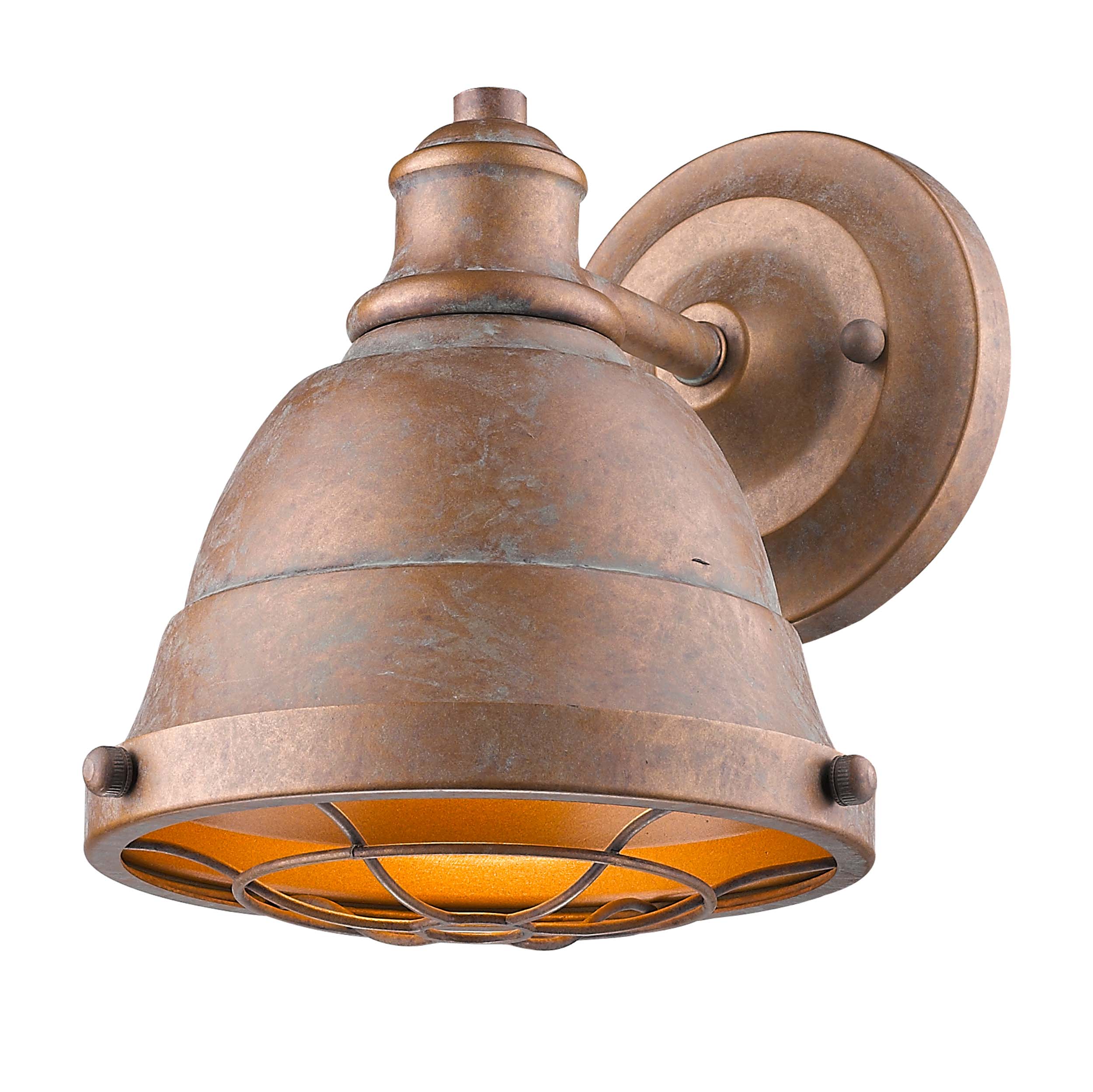 Golden Lighting Bartlett 1-light Vanity in Copper Patina