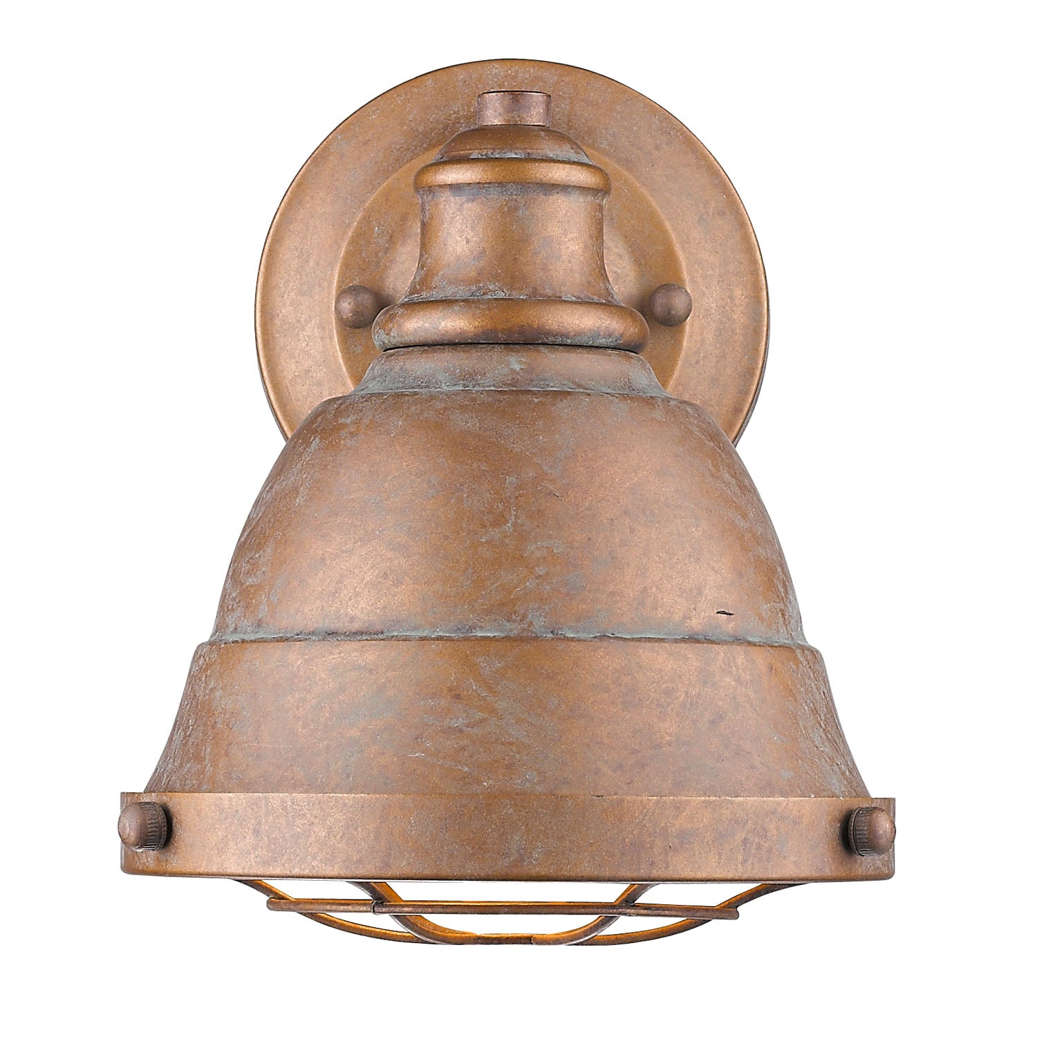 Bartlett CP 1 Light Bath Vanity in Copper Patina - - Golden Lighting