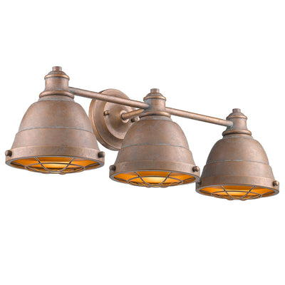 Golden Lighting Bartlett 3-light Vanity in Copper Patina - - Golden Lighting