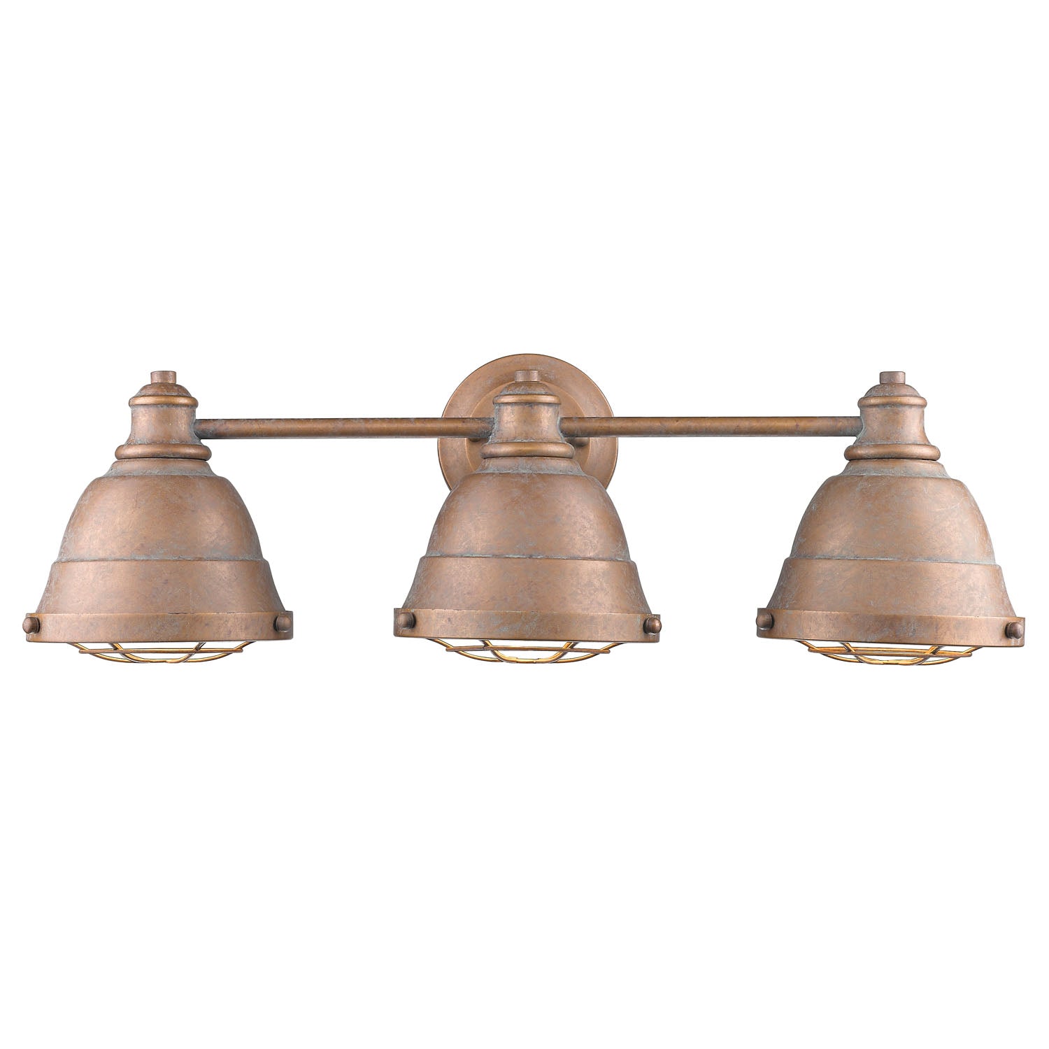 Bartlett CP 3 Light Bath Vanity in Copper Patina - - Golden Lighting