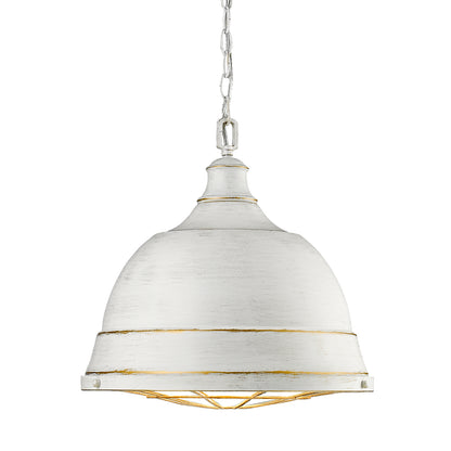 Golden Lighting Bartlett 2-light Pendant in French White - - Golden Lighting