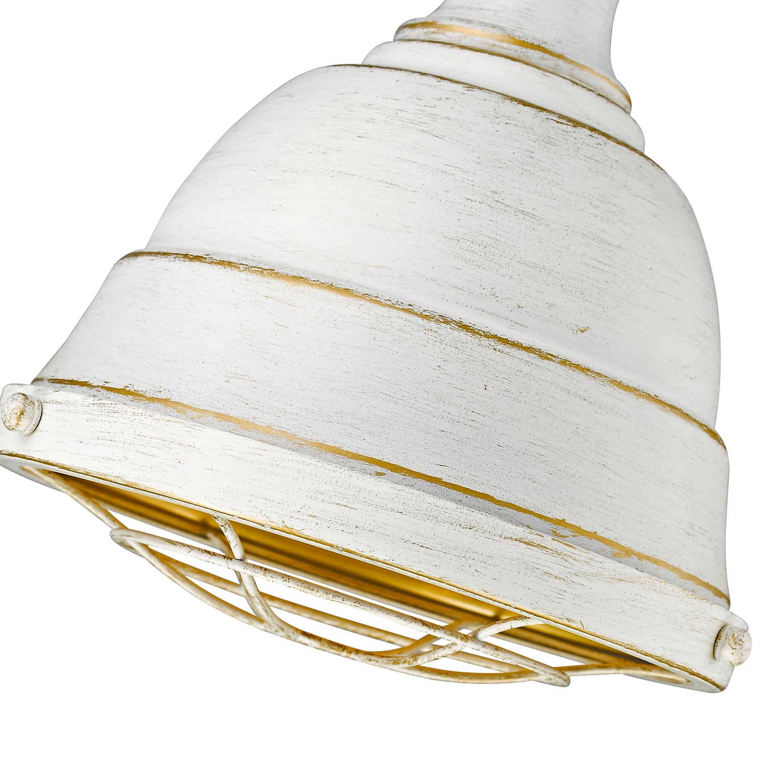 Golden Lighting Bartlett 1-light Pendant in French White - - Golden Lighting