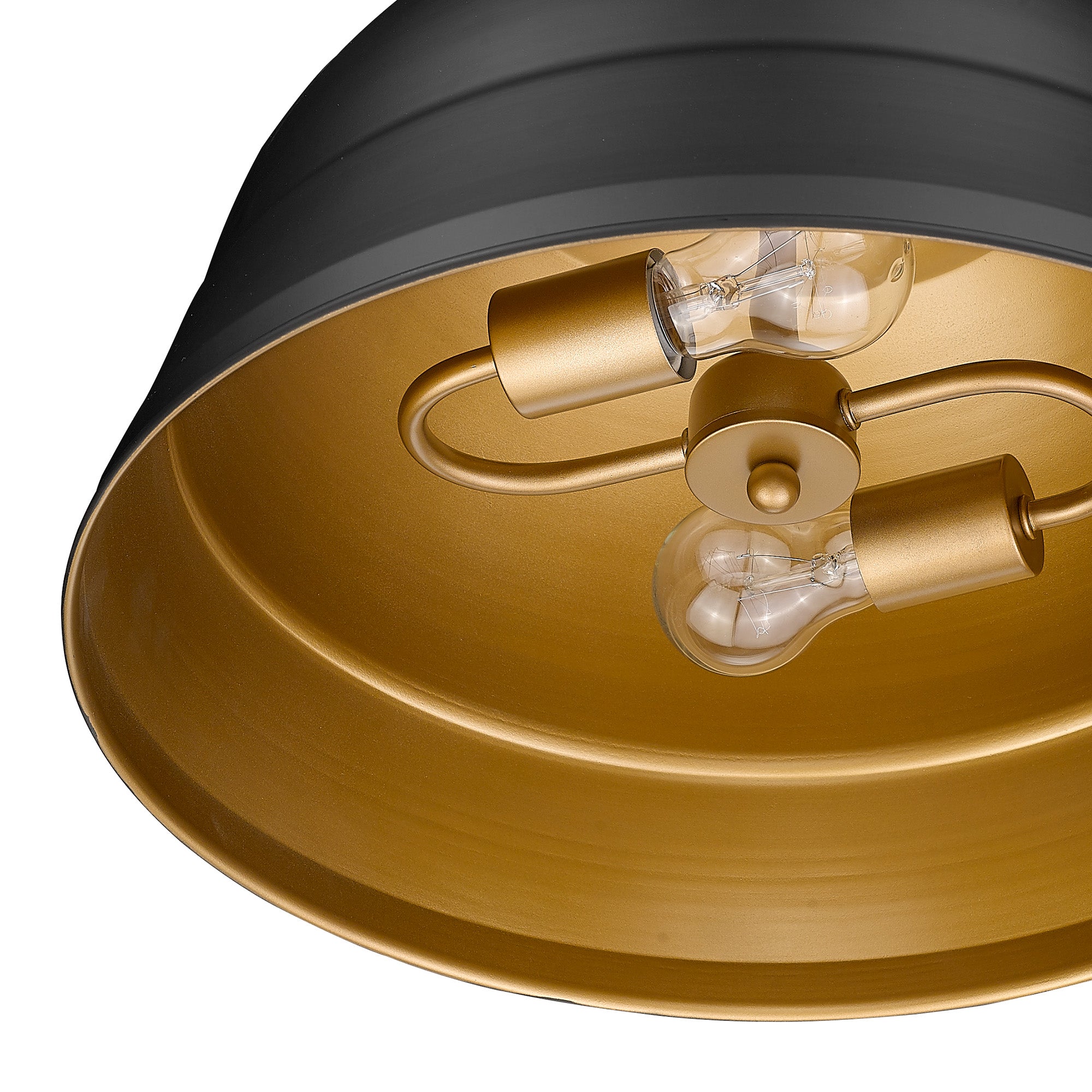 Golden Lighting Rebel 2-light Pendant in Matte Black - - Golden Lighting