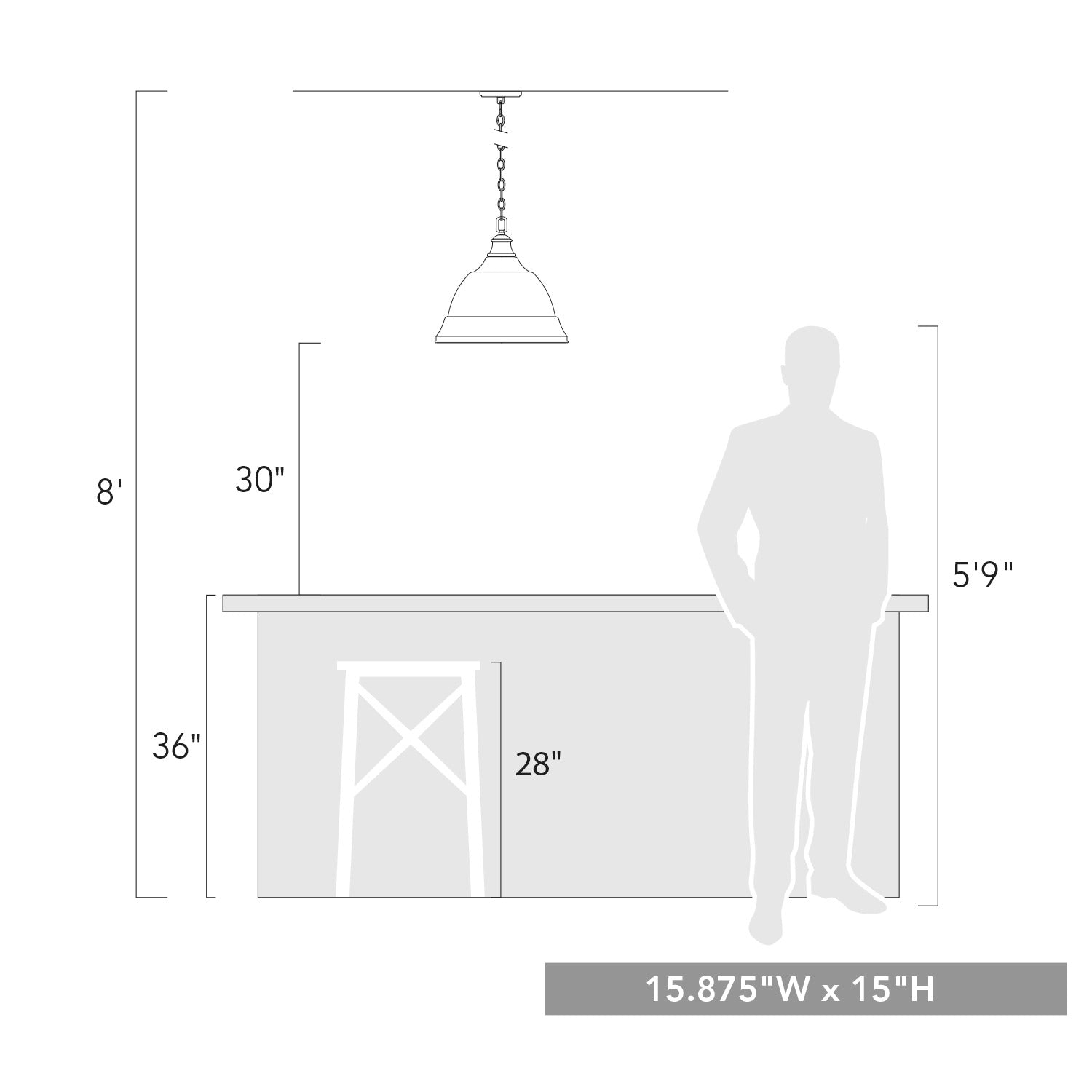 Golden Lighting Rebel 2-light Pendant in Matte Black - - Golden Lighting