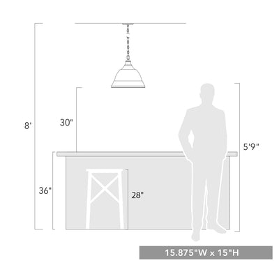 Golden Lighting Rebel 2-light Pendant in Matte Black - - Golden Lighting