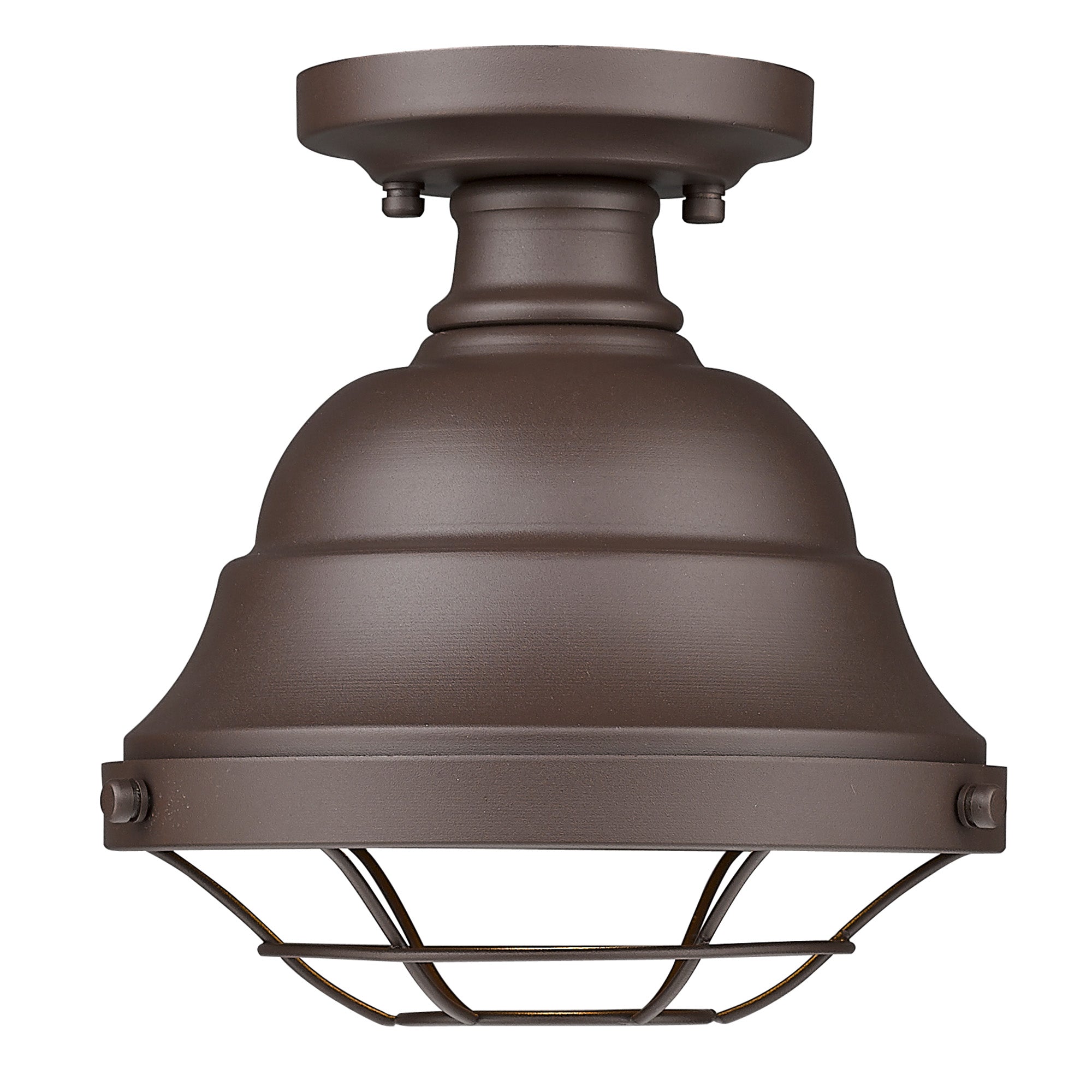 Golden Lighting Bartlett 1-light Outdoor Ceiling in Textured Bronze - - Golden Lighting