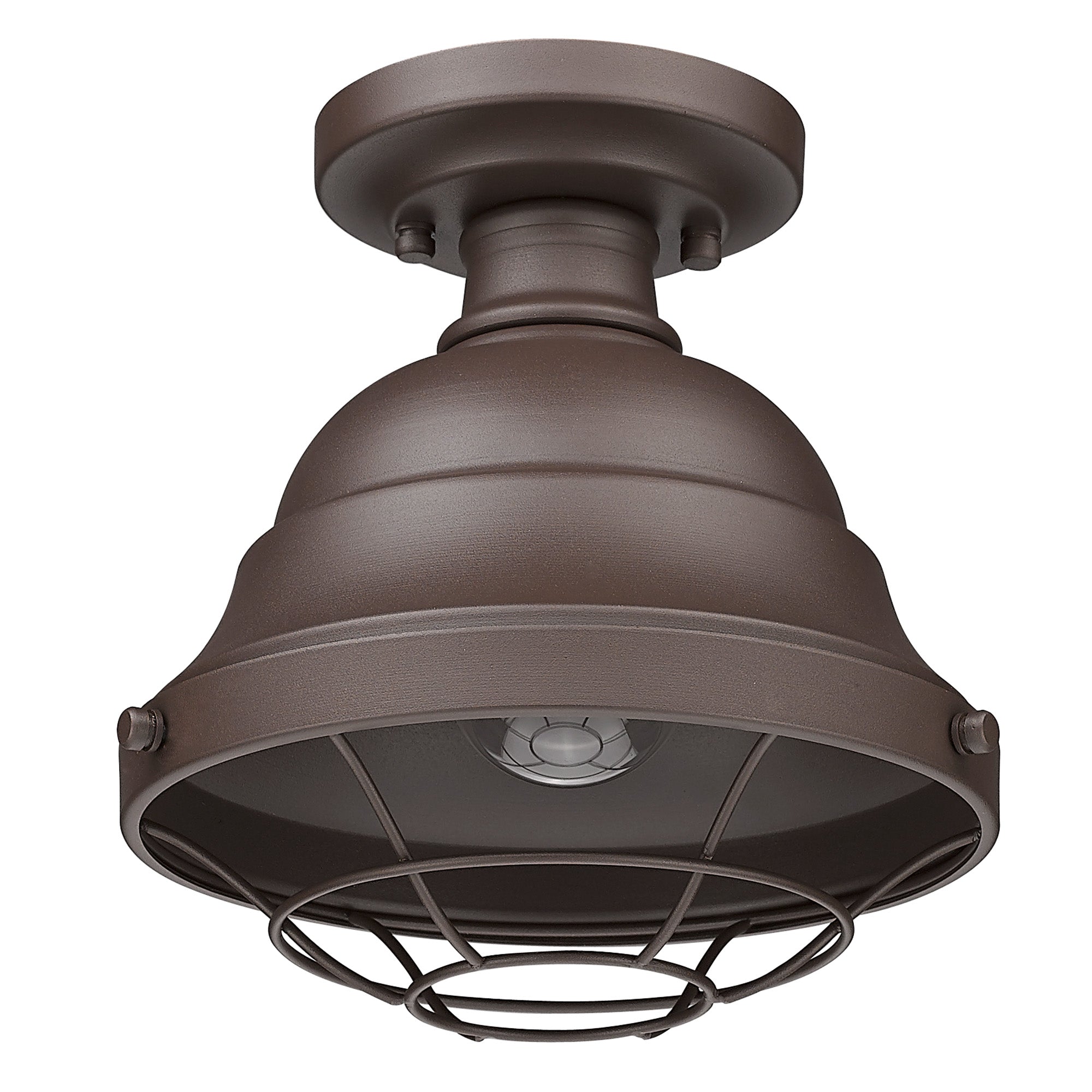 Golden Lighting Bartlett 1-light Outdoor Ceiling in Textured Bronze - - Golden Lighting