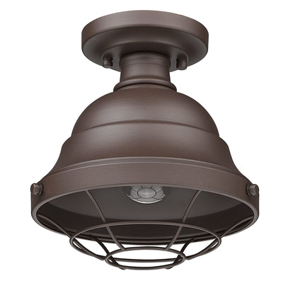 Golden Lighting Bartlett 1-light Outdoor Ceiling in Textured Bronze - - Golden Lighting