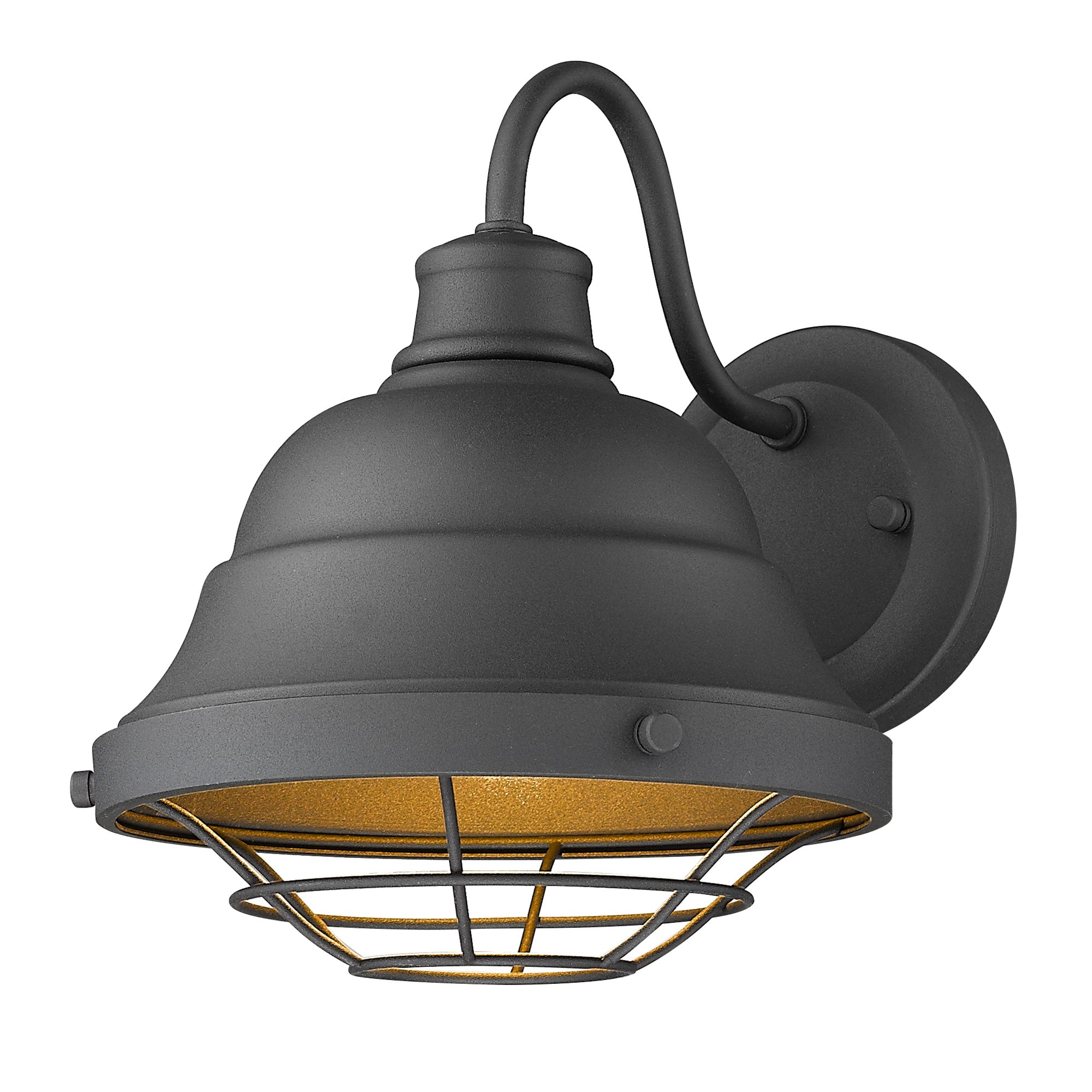 Golden Lighting Bartlett 1-light Outdoor Wall in Natural Black