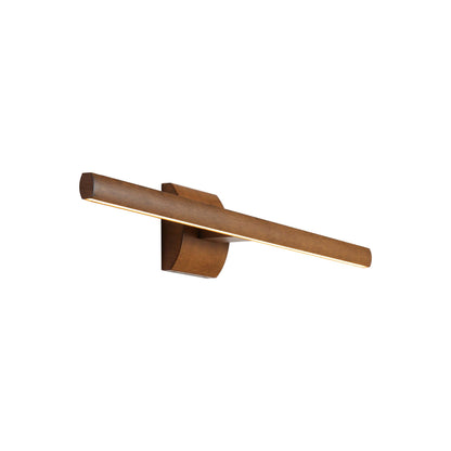 Vireo 28" Bidirectional Integrated LED Wall Light - Walnut - - Golden Lighting