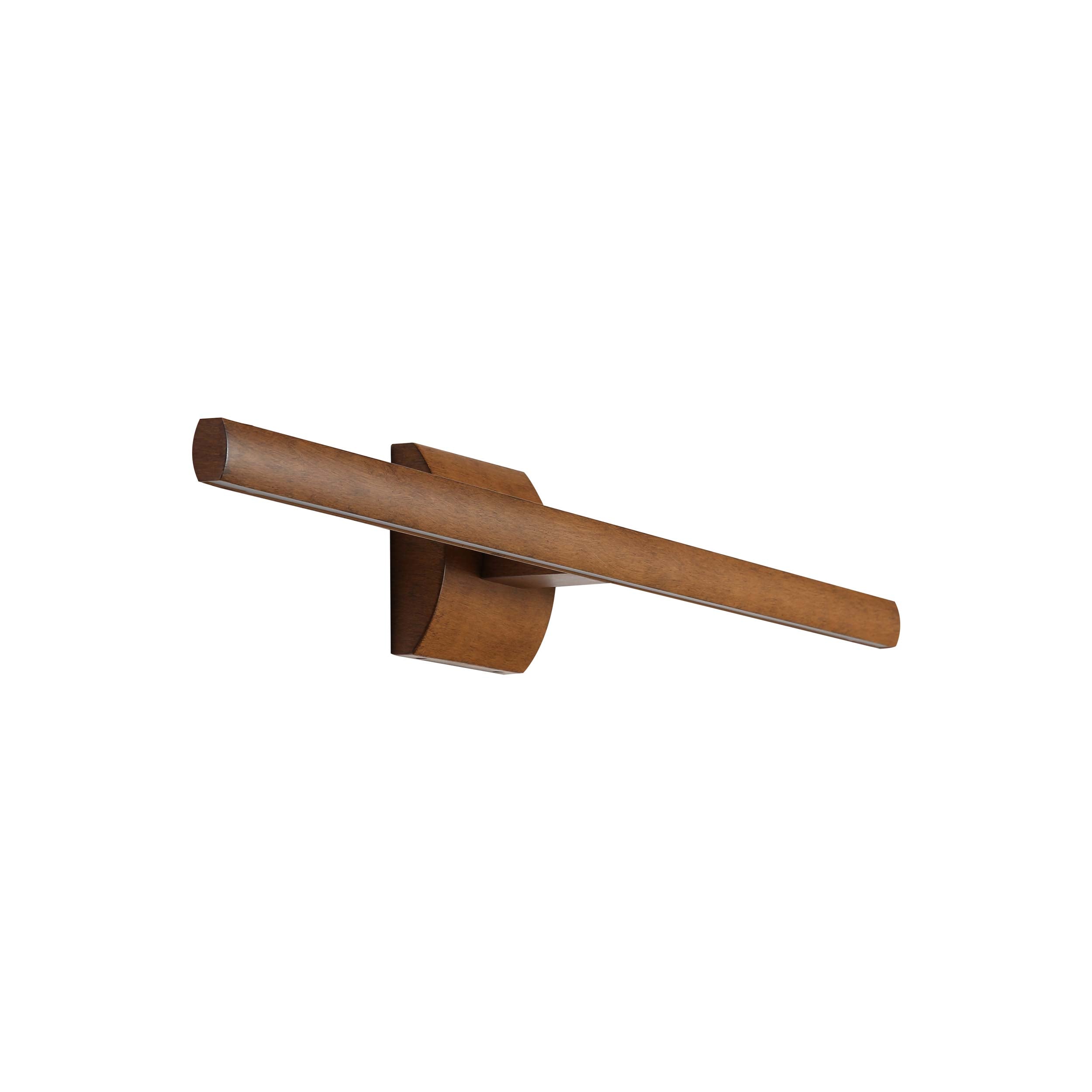 Vireo 28" Bidirectional Integrated LED Wall Light - Walnut - - Golden Lighting
