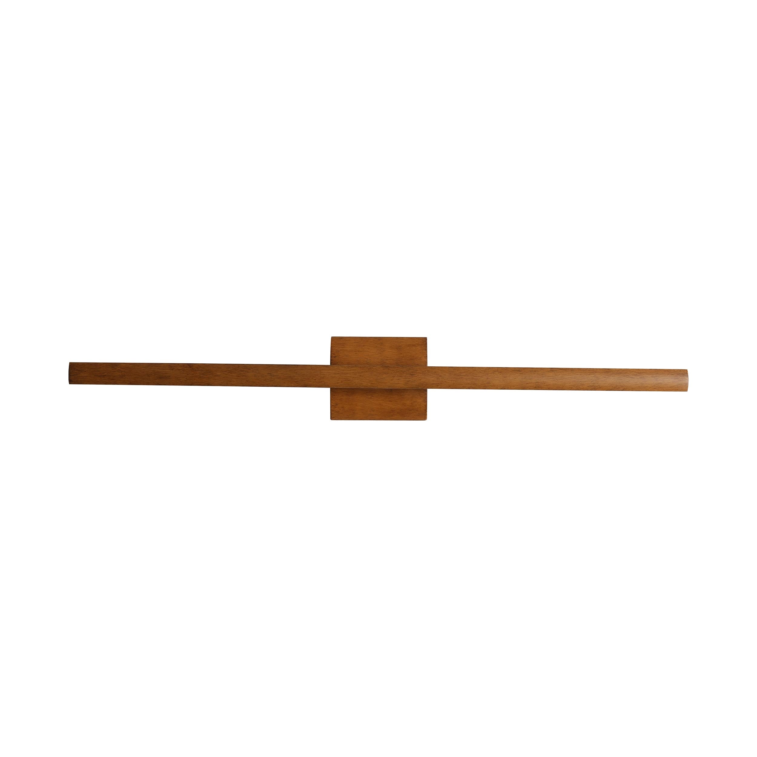 Vireo 36" Bidirectional Integrated LED Wall Light - Walnut - - Golden Lighting