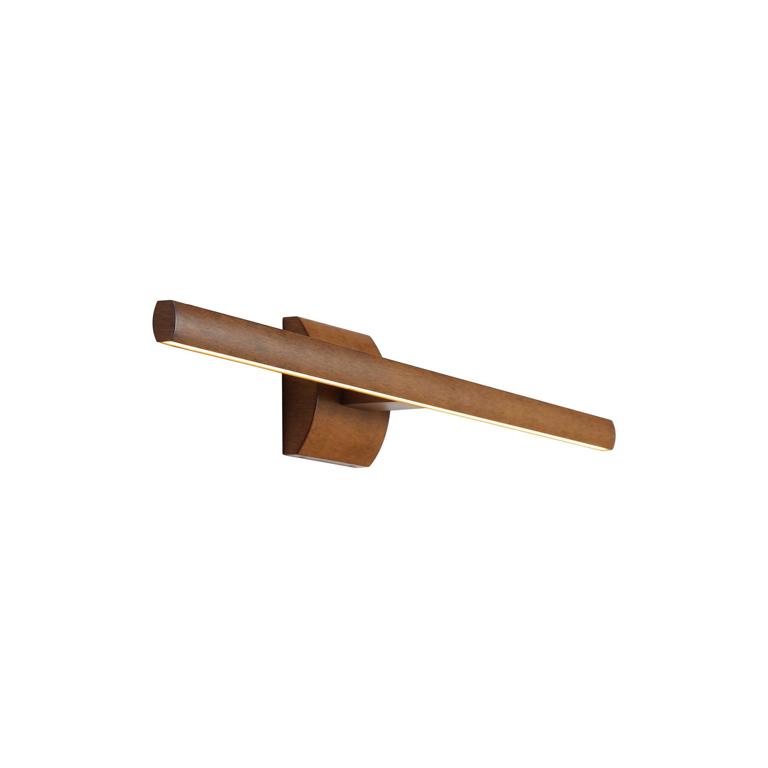 Vireo 36" Bidirectional Integrated LED Wall Light - Walnut - - Golden Lighting