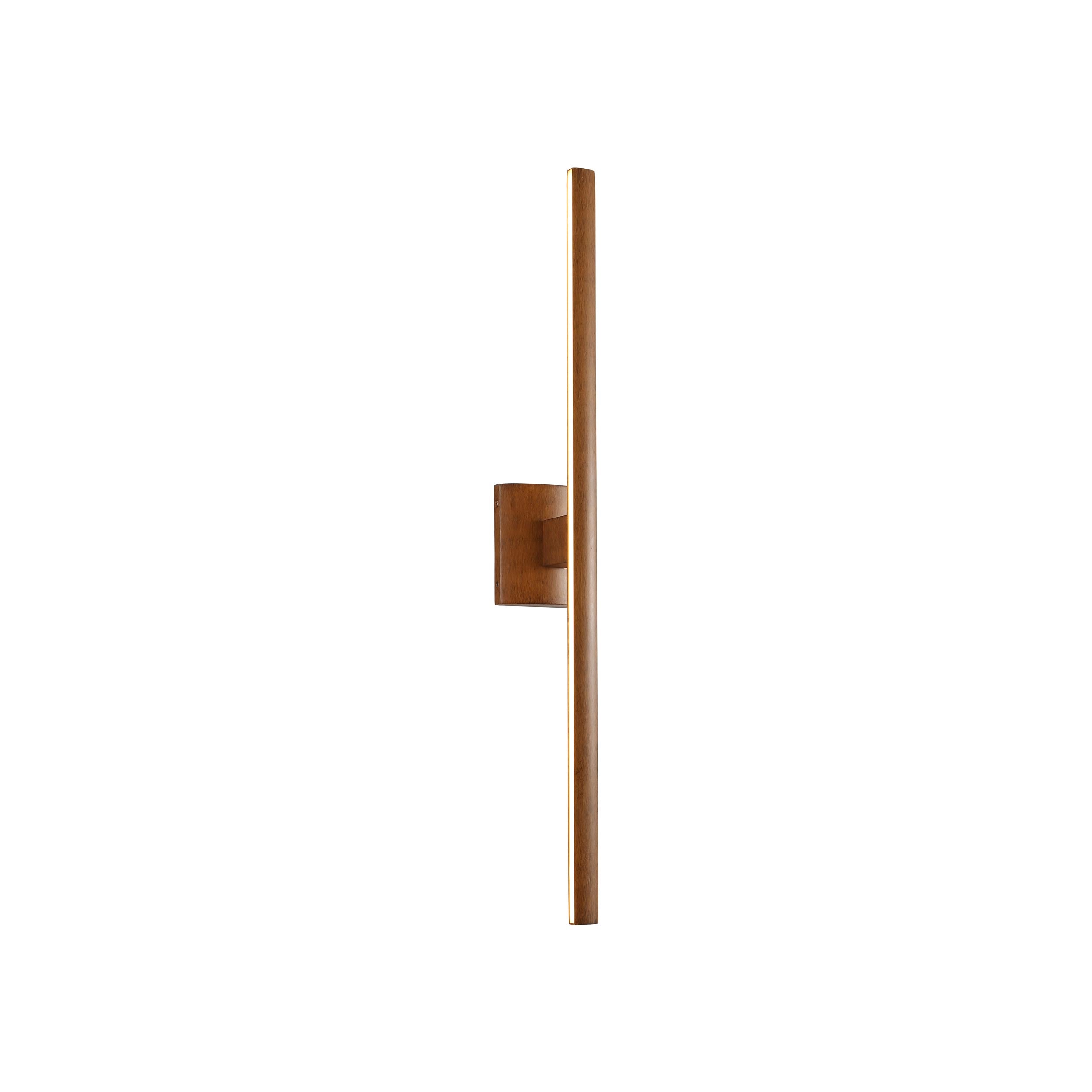Vireo 36" Bidirectional Integrated LED Wall Light - Walnut - - Golden Lighting
