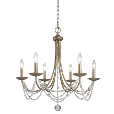 Golden Lighting Mirabella 6-light Chandelier in Golden Aura - Default Title - Golden Lighting