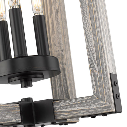 Lowell 3-light Pendant in Matte Black