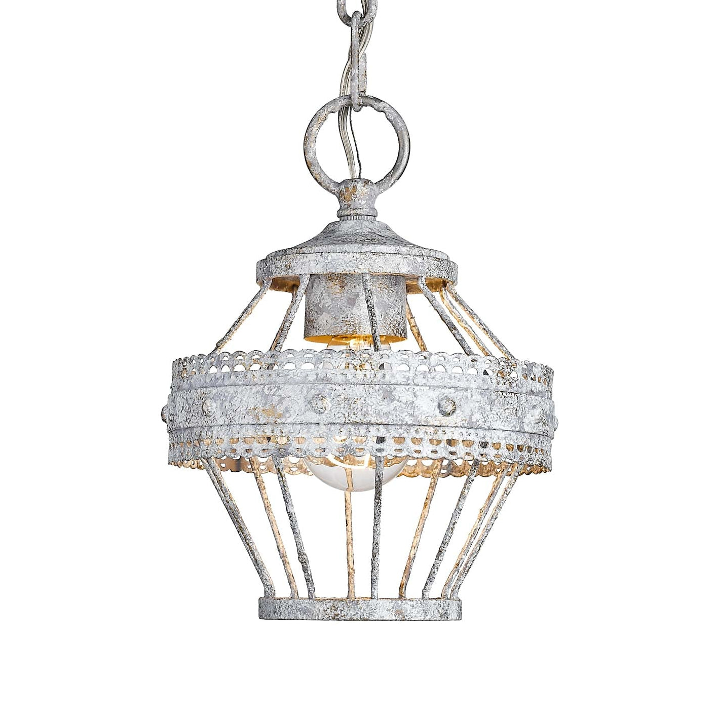Ferris 1-light Semi-Flush Mount in Oyster