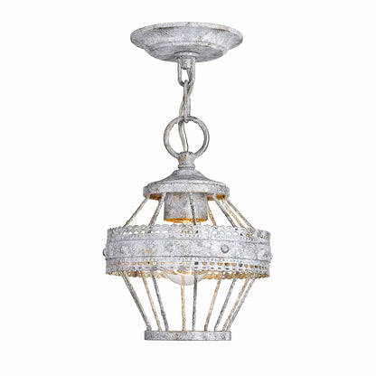 Ferris 1-light Semi-Flush Mount in Oyster