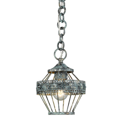 Ferris 1-light Semi-Flush Mount in Blue Verde Patina