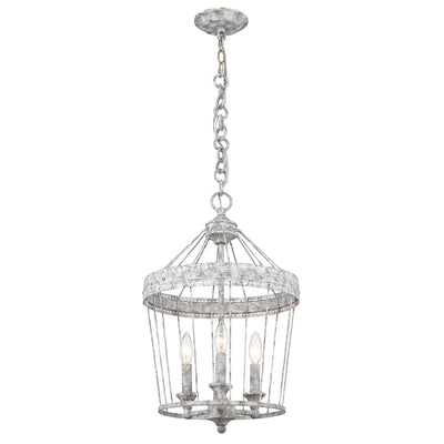 Ferris 3-light Pendant in Oyster - Golden Lighting