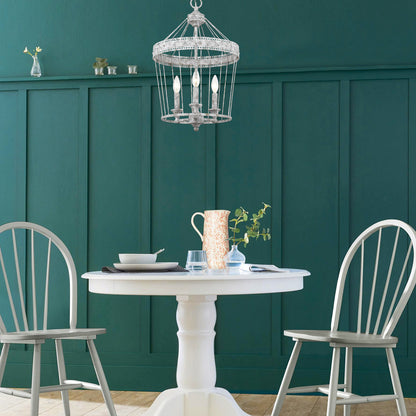 Wry Lighting Ferris 3-light Pendant in Oyster - Default Title - Golden Lighting