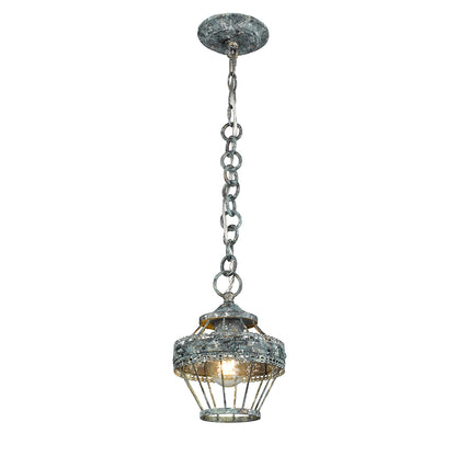 Ferris 1-light Pendant in Blue Verde Patina