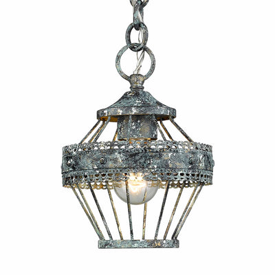 Ferris 1-light Pendant in Blue Verde Patina - Golden Lighting