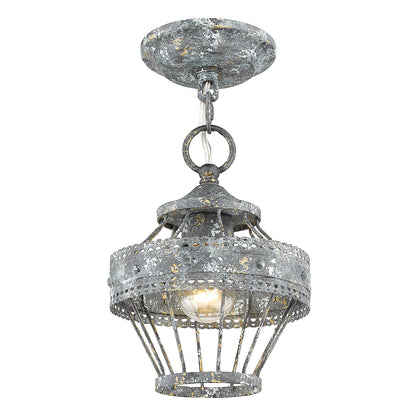 Ferris 1-light Pendant in Blue Verde Patina