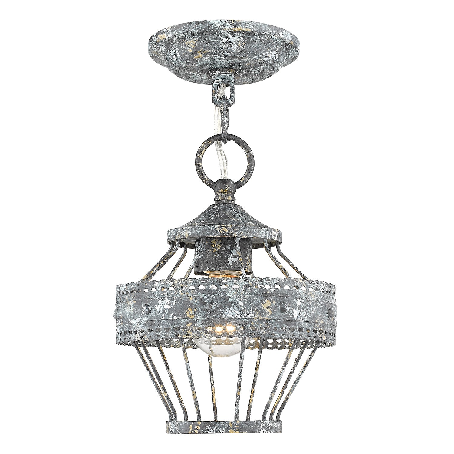 Ferris 1-light Pendant in Blue Verde Patina