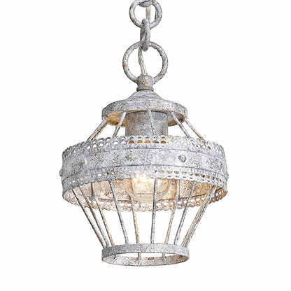 Wry Lighting Ferris 1-light Pendant in Oyster - - Golden Lighting
