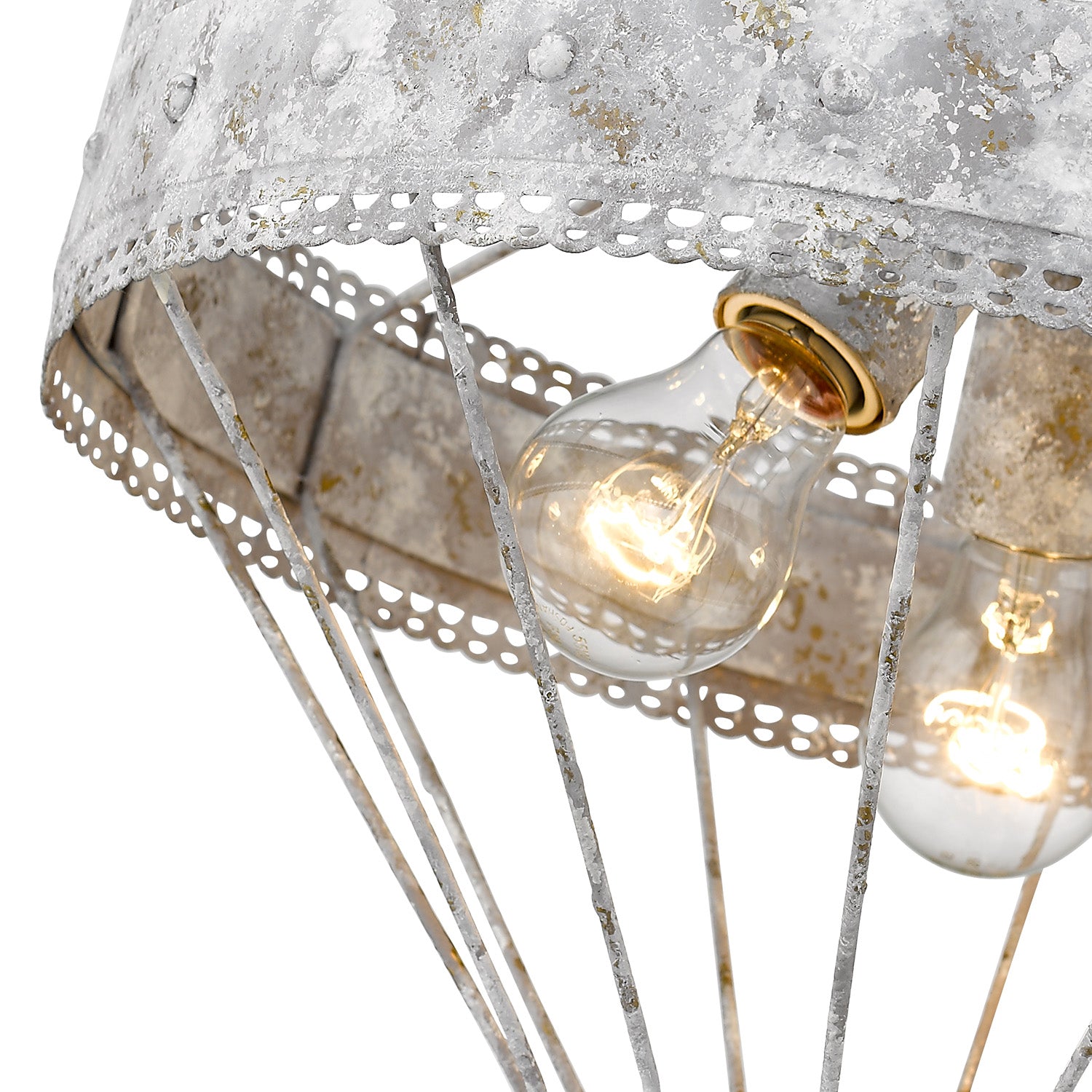 Ferris 3-light Semi-Flush Mount in Oyster