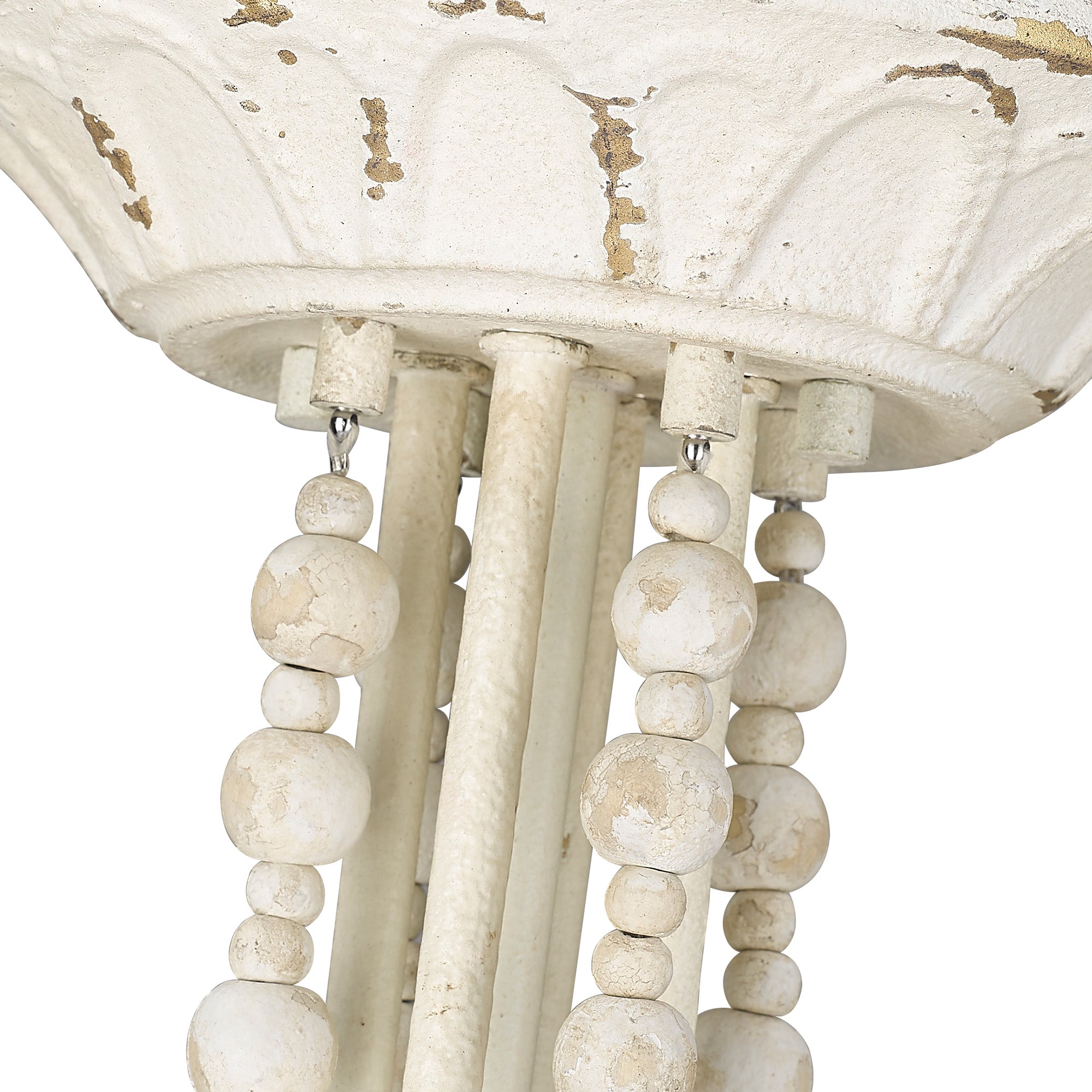 Marguerite 4-light Semi-Flush Mount in Vintage Parisian White