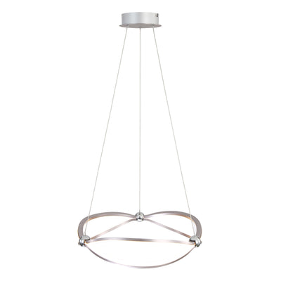 Spirale Integrated LED 19in Chandelier in Satin Nickel, alternate view - Golden Lighting