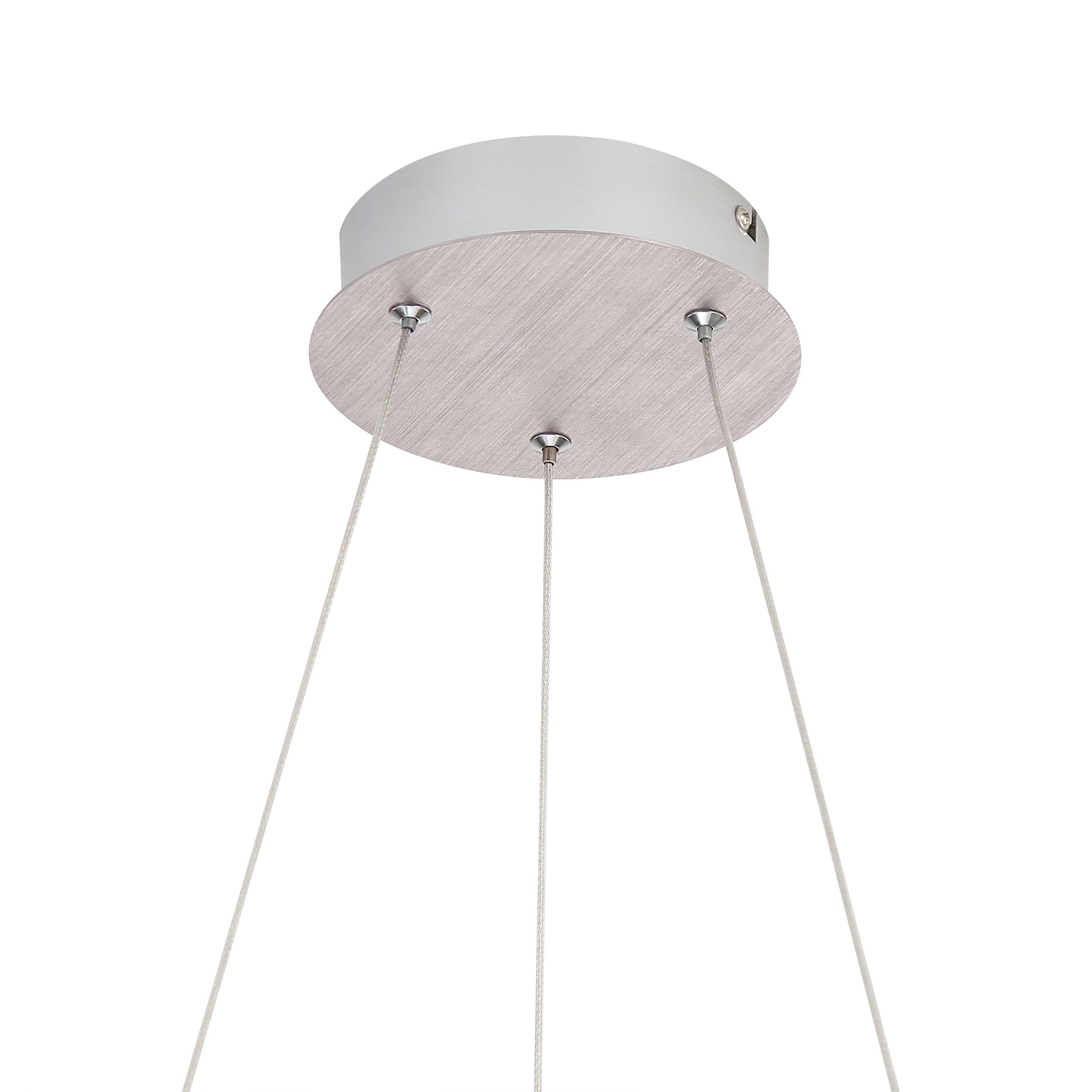 Spirale Integrated LED 19in Chandelier in Satin Nickel