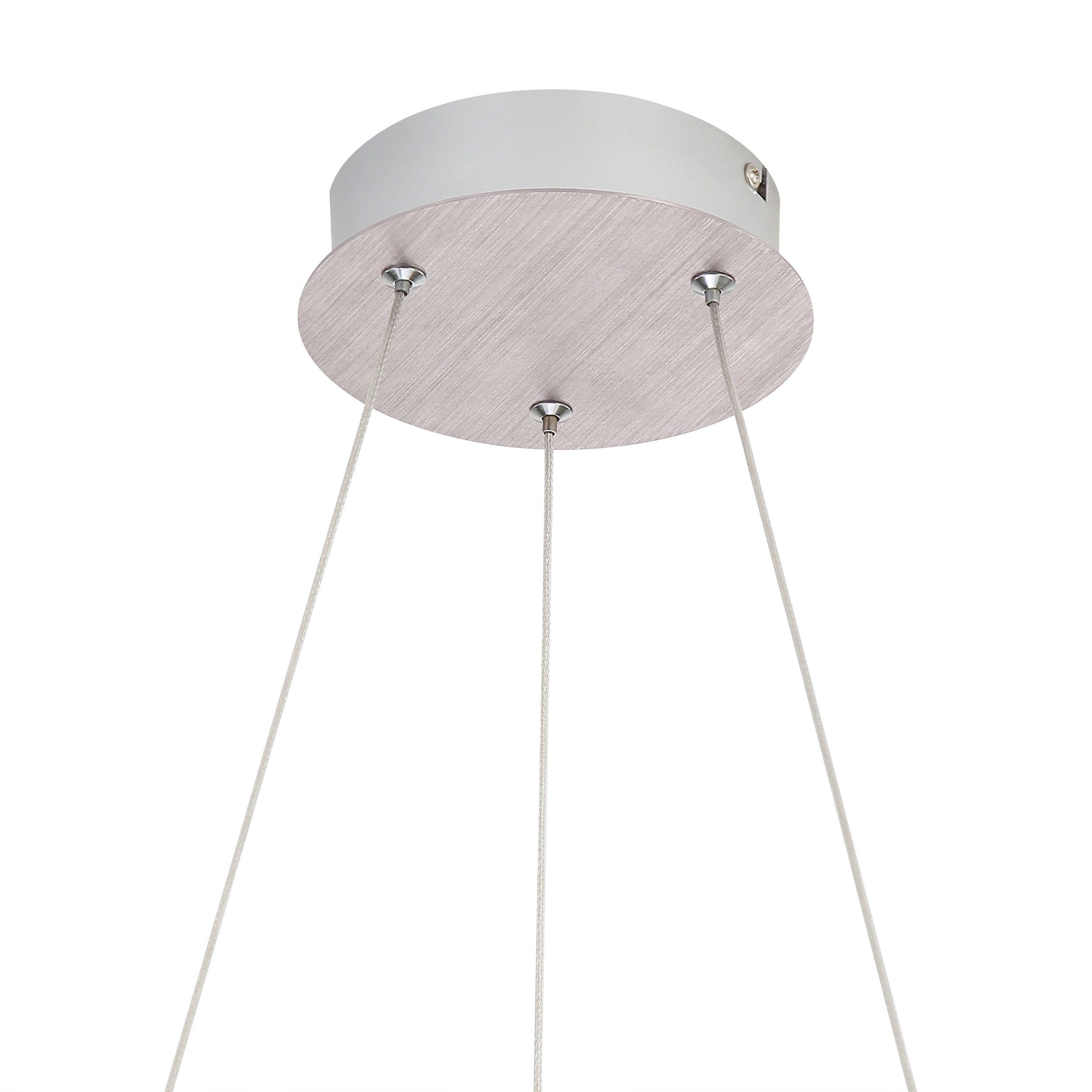 Spirale Integrated LED 24in Chandelier in Satin Nickel