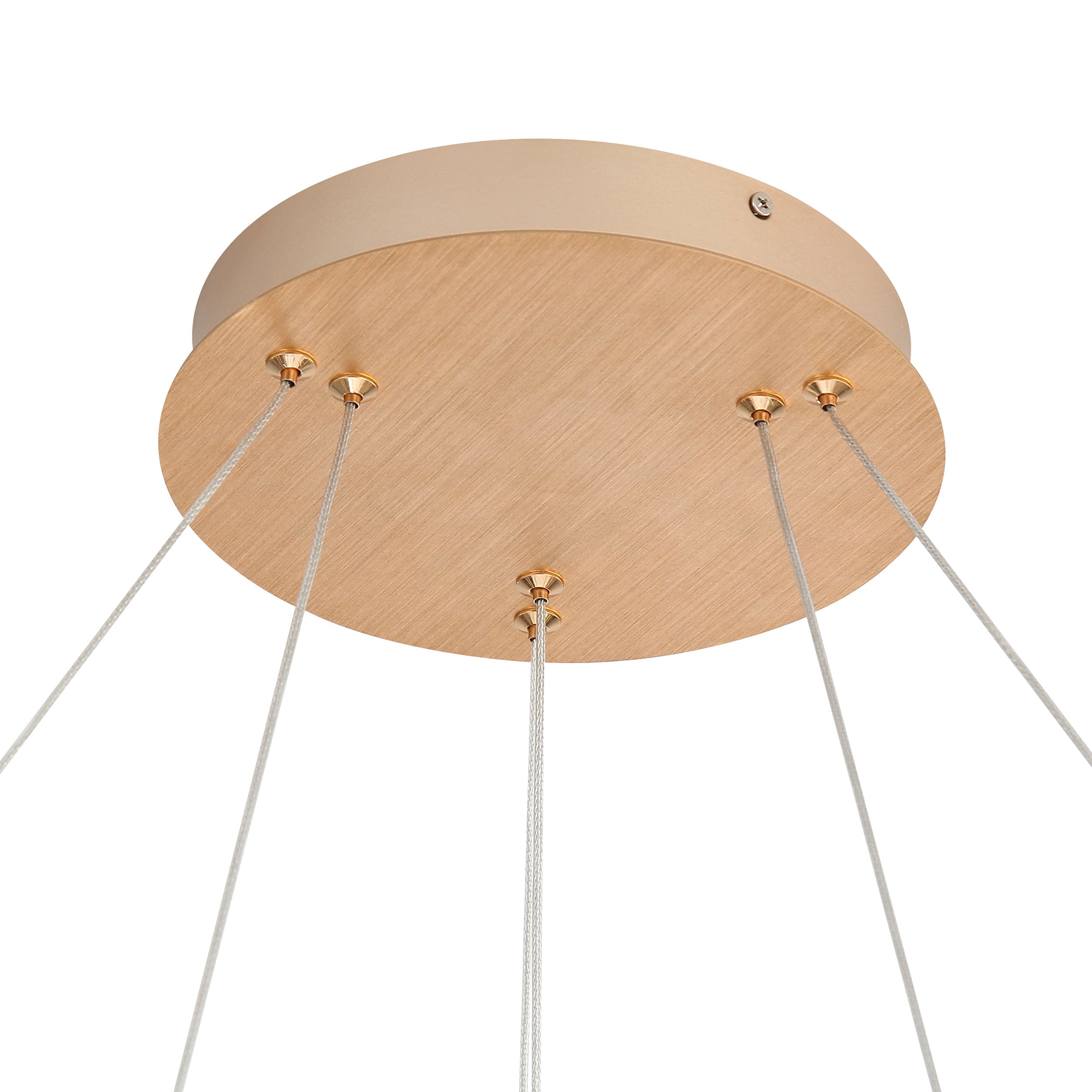 Spirale Integrated LED Two-Tier 32in Chandelier in Anodized Gold