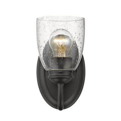 Golden Lighting Parrish 1-light Vanity in Matte Black - - Golden Lighting