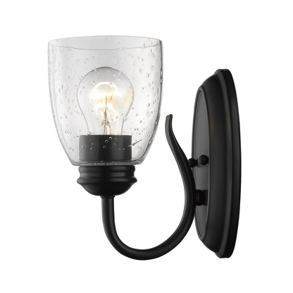 Golden Lighting Parrish 1-light Vanity in Matte Black - - Golden Lighting