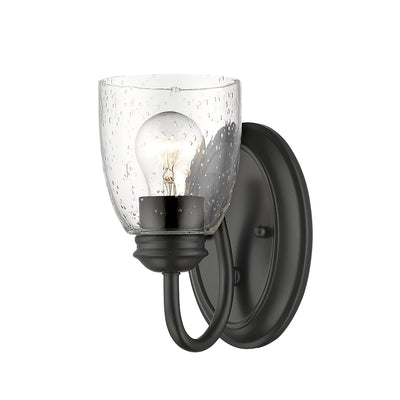 Golden Lighting Parrish 1-light Vanity in Matte Black - - Golden Lighting