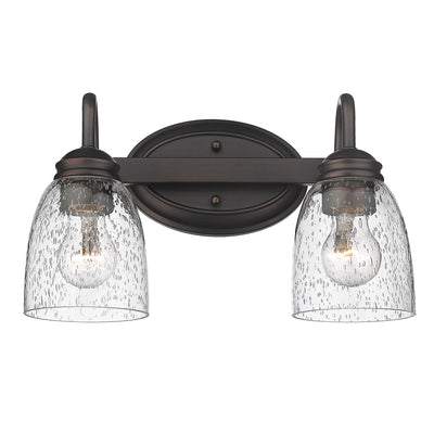 Golden Lighting Parrish 2-light Vanity in Rubbed Bronze - - Golden Lighting