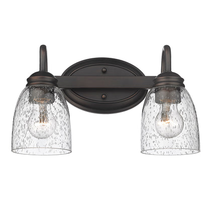 Golden Lighting Parrish 2-light Vanity in Rubbed Bronze - - Golden Lighting