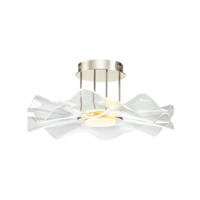 Golden Lighting Vetrina Integrated LED Semi-Flush Mount in Light Gold - - Golden Lighting