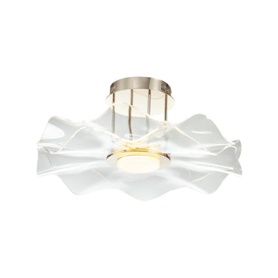 Golden Lighting Vetrina Integrated LED Semi-Flush Mount in Light Gold - - Golden Lighting