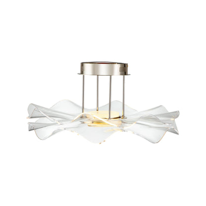 Golden Lighting Vetrina Integrated LED Semi-Flush Mount in Light Gold - - Golden Lighting