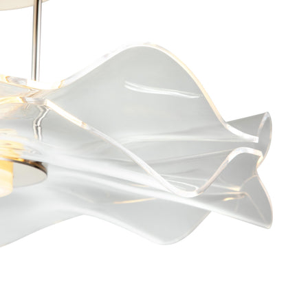Golden Lighting Vetrina Integrated LED Semi-Flush Mount in Light Gold - - Golden Lighting